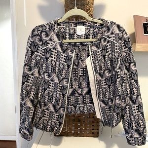 Anthropologie Hei Hei Work Jacket - Tweed